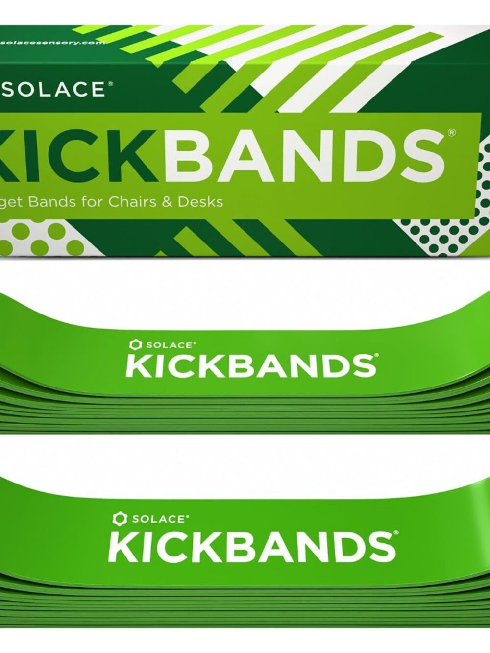 KICK BANDS Chair Bands for Kids with Fidgety Feet 12-Pack - ADHD Fidget Kickband